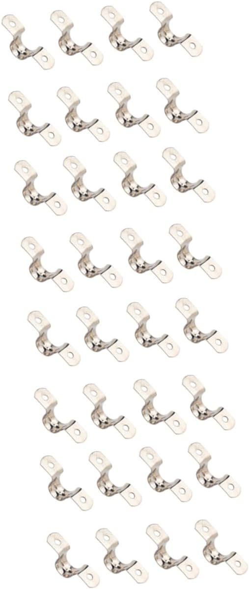 Holibanna 66pcs Stainless Steel U-tube Clamp for Rigid Pipe Support Heavy-duty Tube Straps for Plumbing Power Supply and Petrochemical Applications
