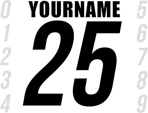 Racing Number Name Vinyl Decal Sticker Dirt Bike Plate BMX Motocross Car Truck BMX