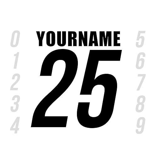 Racing Number Name Vinyl Decal Sticker Dirt Bike Plate BMX Motocross Car Truck BMX