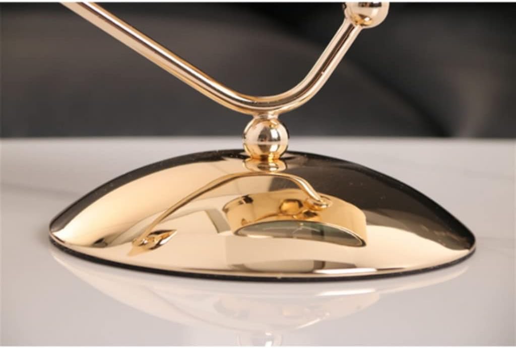 Clock Mute Desktop Quartz Watch Living Room Decorative Clock(E)
