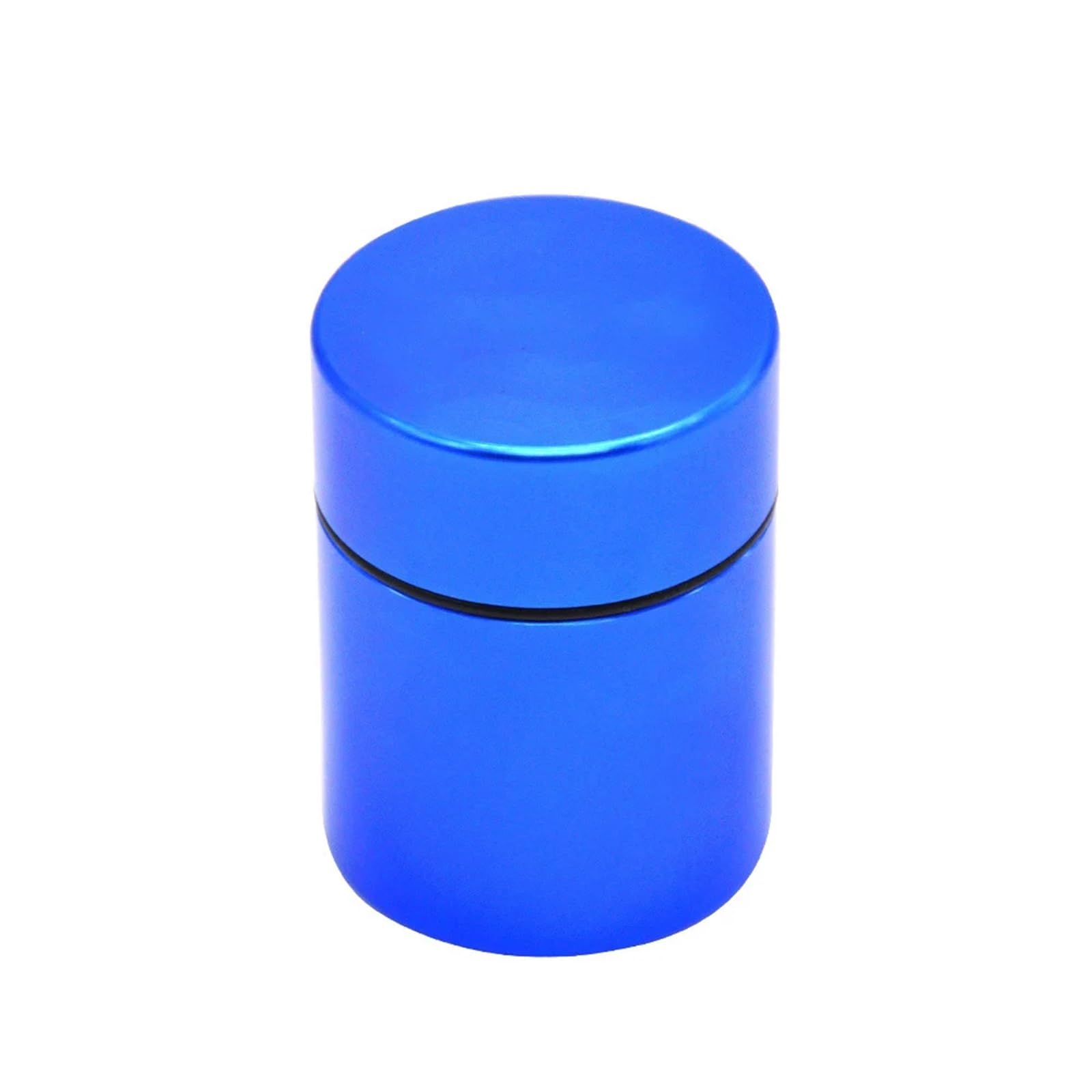 XIEHYA 6pcs Muti-Functional Herb Stash Tea Jar Storage Containers Airtight Smell Proof Aluminum Smoking Accessories Box Pill For Tea(Blue)