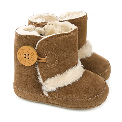 Image of LIVEBOX Prewalker Toddler Boots Premium Soft Anti-Slip Sole Warm Winter Boots for Infant Baby Girls