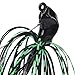 Ddewing Bait Grass Blocking Anti Hanging Bearded Man Fish Hook Bait Freshwater Bass False Bait Leaf Spinnerbait Anti Hanging Bottom Fishing for Fresh Sea Bass(Black)