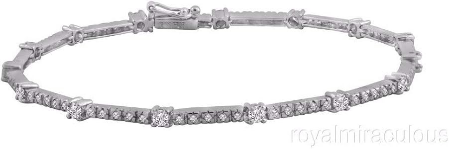 ダイヤモンドテニスブレスレット Amazon.co.jp: 14 Kホワイトゴールドダイヤモンドテニス