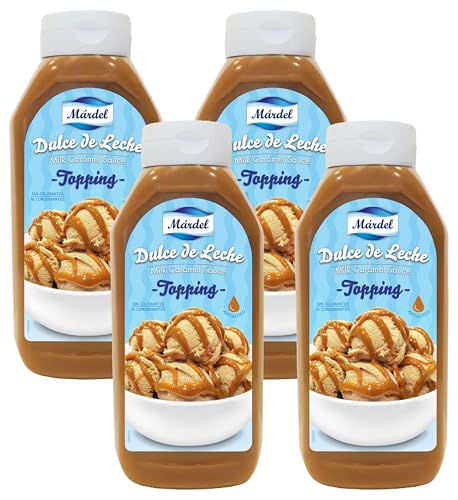 Márdel - Dulce de Leche Topping, 1200g (Paquete de 4)