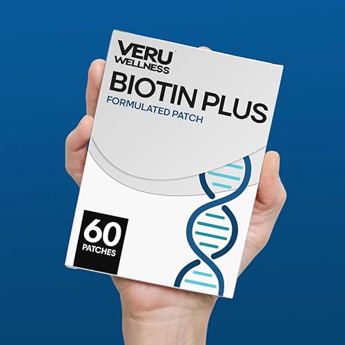 Miniatura 3 de Veru Wellness Biotin Plus Daily Patch - B7, Colágeno, parche autoadhesivo de liberación de tiempo (60 días)
