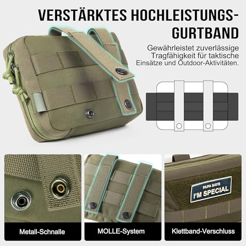 Bolsa táctica OneTigris Molle EDC Advanced con costuras reforzadas de nailon 5