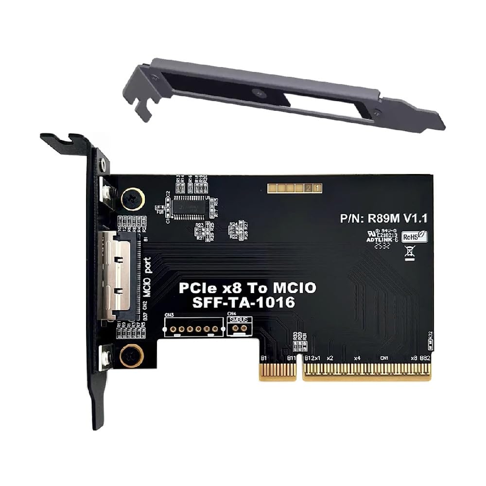 Amazon.com: Cablecc PCIe 5.0 x8 Host Adapter Card for MCIO 8i (SFF