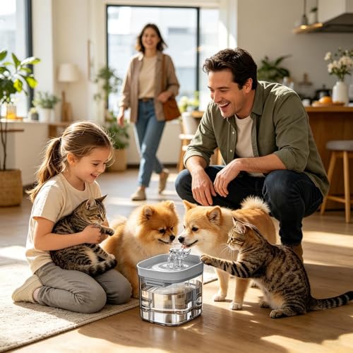 Sistema de beber para gatos automático con materiales de alta durabilidad y diseño limpio 4