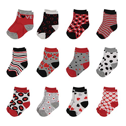 Rising StarBaby Socks for Boys & Baby Girl Socks Infant Toddler Socks 0-6/6-12/12-24 Months Ankle Crew Newborn Baby Socks