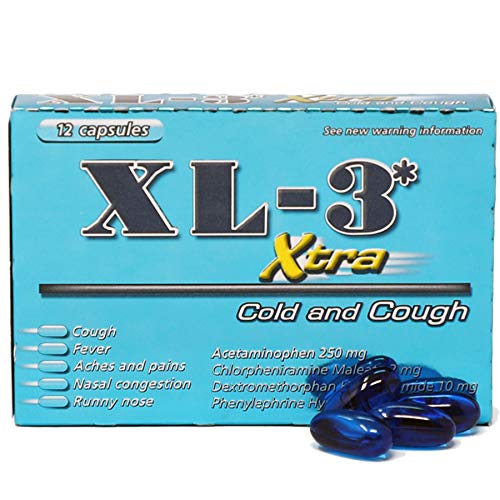 XL3 Xtra Cold & Cough, Helps Relieve Cough and Cold Symptoms, 2Pack, Boxes Sweetsandnibbles