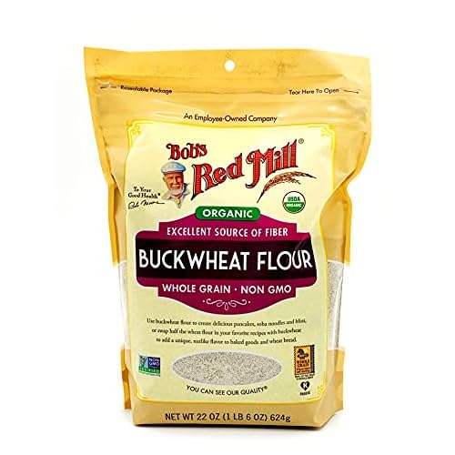 Bob's Red Mill Organic Buckwheat Flour, 22 Ounce, Pack of 2