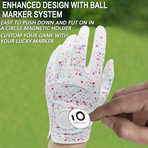 FINGER TEN Golf Gloves Men Left Hand for Right Handed Golfer Resistant Grip Weathersof Value 2 Pack - Image 4