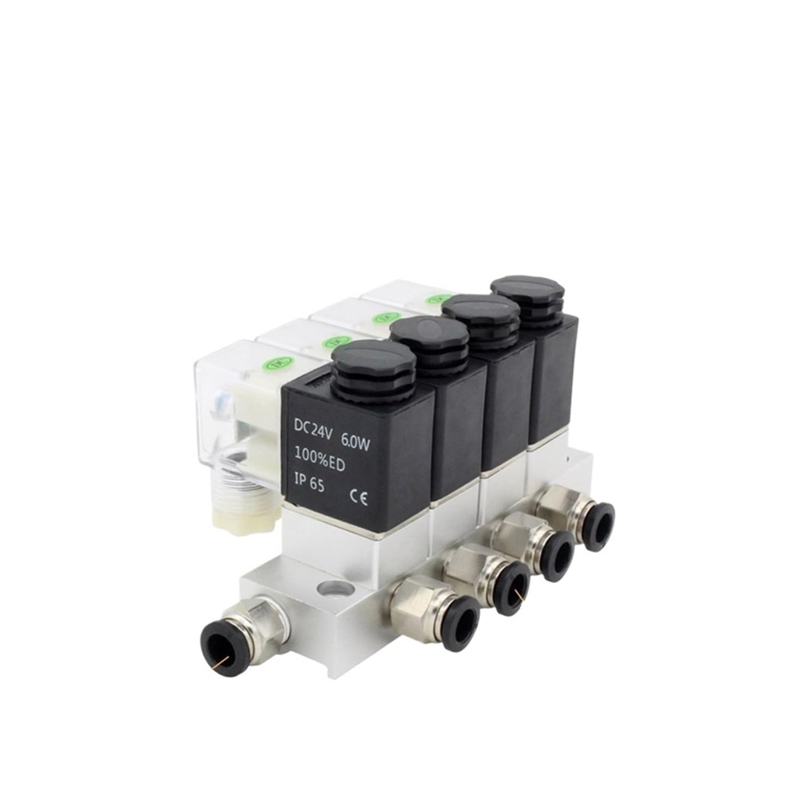 MXXDMOPD 1PCS 10F 2V025-06 DC12V 24V 220V 110V Pneumatic Solenoid Valve 2 Normally Closed air Cartridge 2V025-08(Ac220v 8mm Fittings)