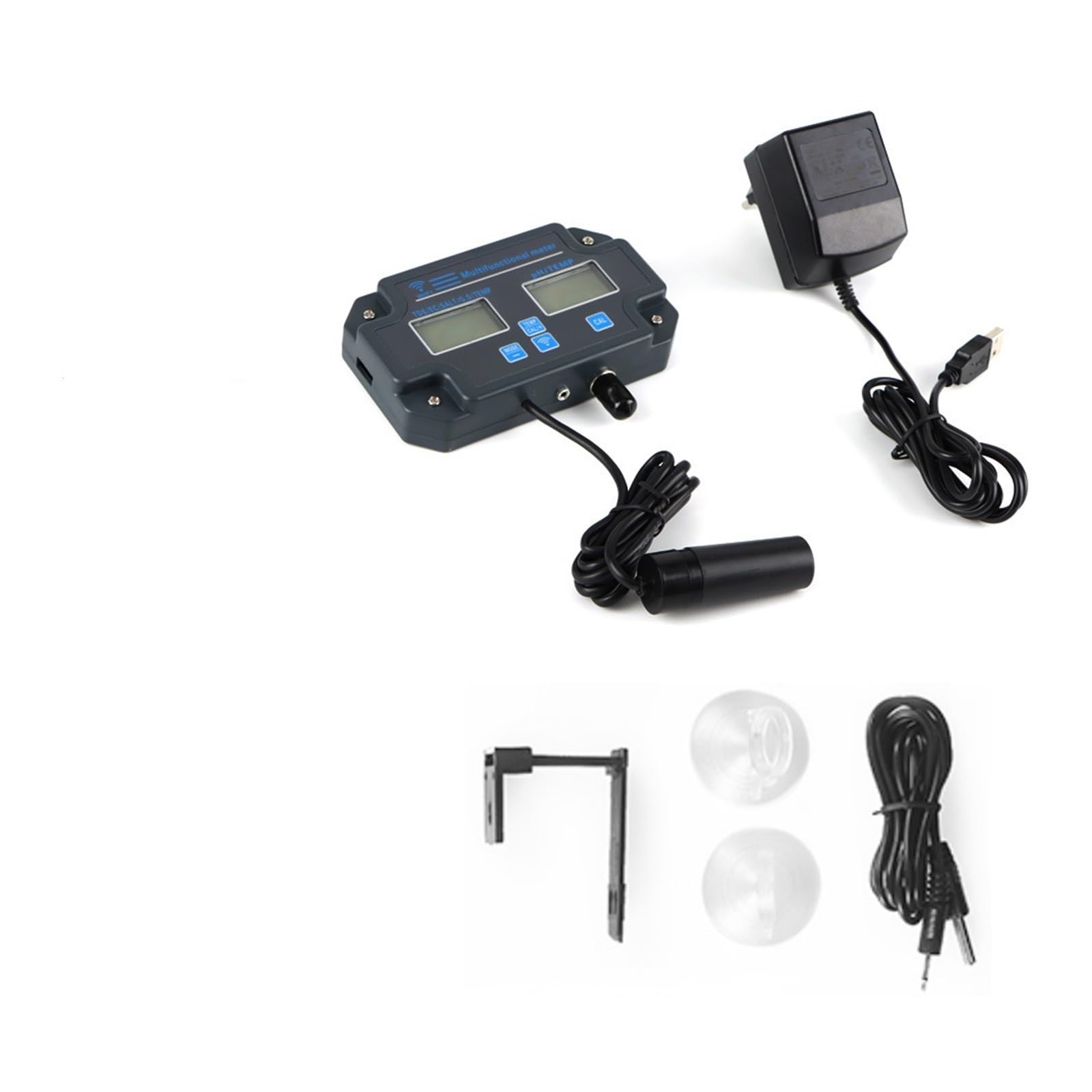 Tester wody, Monitor jakości wody wieloparametrowy analizator 6 w 1 PH/EC/TDS/SALT/GS/miernik temperatury pilot aplikacji
