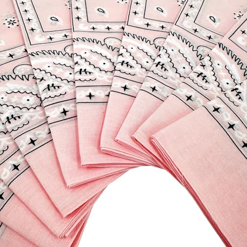 Image of Vamqor 100% Cotton 10 Pack Fine Bandanas