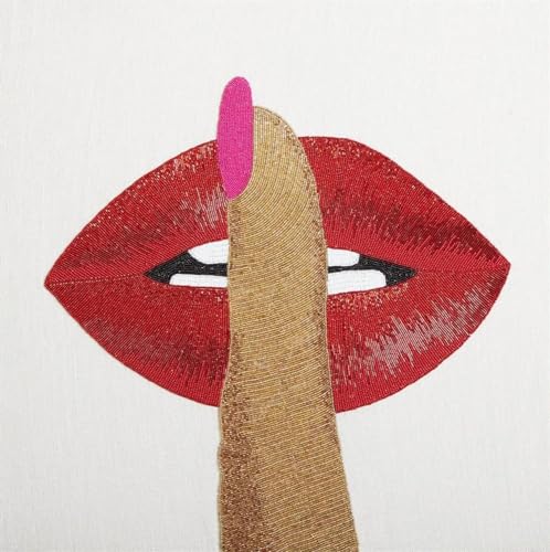 Minimalismo de lienzo de lienzo nórdico Minimalismo Moderno LIPS Sexy labios Lápiz labial Imágenes de pared for decoración del hogar Pósters e impresiones(A,50X50cm No Frame)