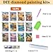 CreateJoy 12 Pack 5D Diamond Art Kits for Adults - Beach Diamond Art DIY Paint with Round Full Drill Diamond dots for Beginners, Gem Paintings for 12X16 Inch Home Wall Decor