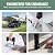Heavy Duty 20x20 FT Metal Carport for 2 Cars - All-Weather Car Garage Kit with Reinforced Frame and Safe Boat Cover, Car Canopy Shelter for Yard Protection (White)