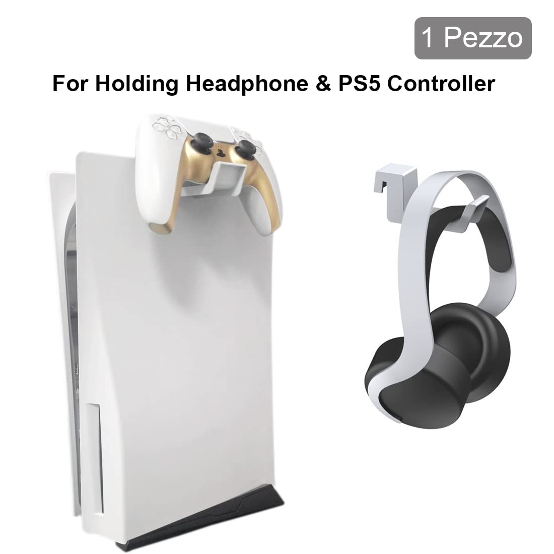 Supporto Porta Cuffie per PS5, Gancio per Cuffie da Gioco