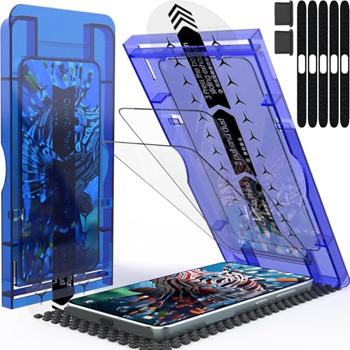 3 Pack for Samsung Galaxy s22 screen protector Tempered Glass,HD with easy-to-install frame Case Friendly Anti Scratch Bubble Free