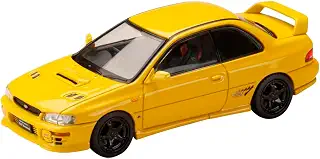 HJ64 1/64 スバル インプレッサ PURE SPORTS COUPE WRX type R STi Version (GC8) チェイスイエロー 完成品 HJ641079AY