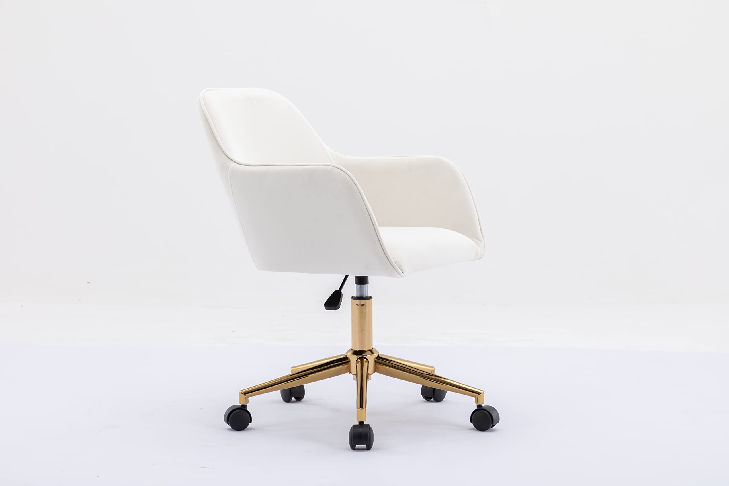 Swivel Chair With Gold Base WarmiehomyVelvet Home Office Desk