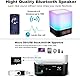Swonuk 5 in 1 Bluetooth Lautsprecher mit Licht, Lichtwecker RGB Farbwechsel Nachttischlampe Touch Dimmbar, Wecker Digital mit USB, Freisprechen, MP3-Player, Coole Sachen für Teenager Mädchen Junge
