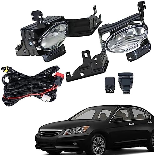 Fog Light Complete Kit For 2013-2015 Honda Accord Sedan - Includes Left/Right Lights, Switch & Bezels 2013 Honda Accord Lights - Foto 6