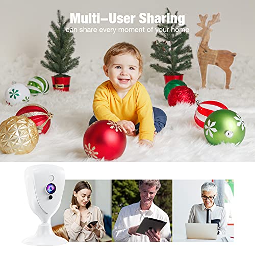 Ebitcam Pet Camera,1080P Mini Baby Monitor with Camera and Audio,Night Vision, 2-Way Audio,Motion Alarm for Home… - Image 6