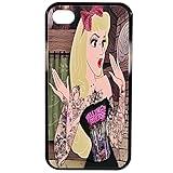 Protege su dispositivo LAPINETTE COQUE-4G-BELLE - Funda para Apple iPhone 4/4S, diseño Princesa Disney Tatuada 4