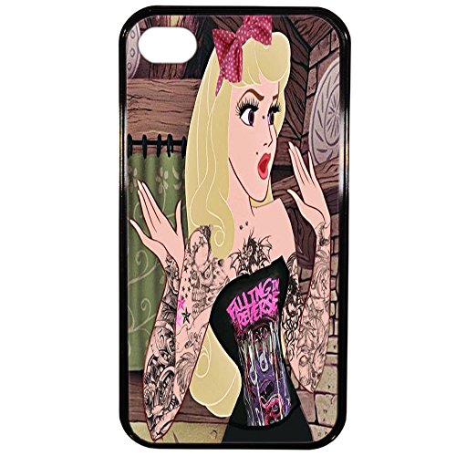 Fundas Iphone 4 LAPINETTE COQUE-4G-BELLE - Funda para Apple iPhone 4/4S, diseño Princesa Disney Tatuada 4