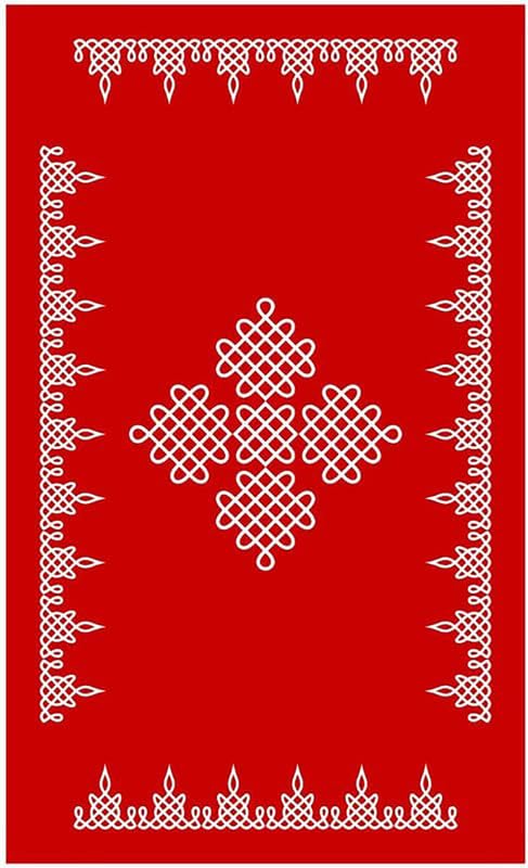 Bague Back Drop Cloths for Decoration for Pooja Kolam Decoration Curtain for Photography Tradition Cloth Haldi House Hold Functions