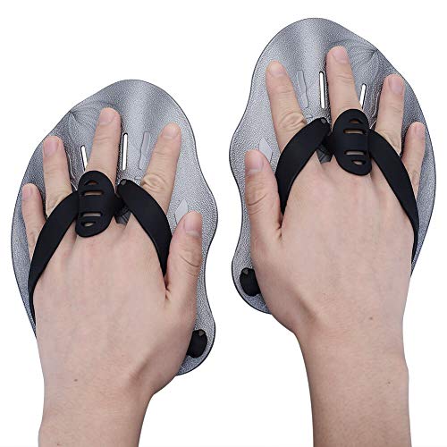 Dprofy Swim Training Paddles Hand - Swim Paddles Hand with Adjustable Straps, Swimming Hand Paddles for Women, Men and Children, Professional Swimming Accessories(1 Pair) - Thumbnail 6