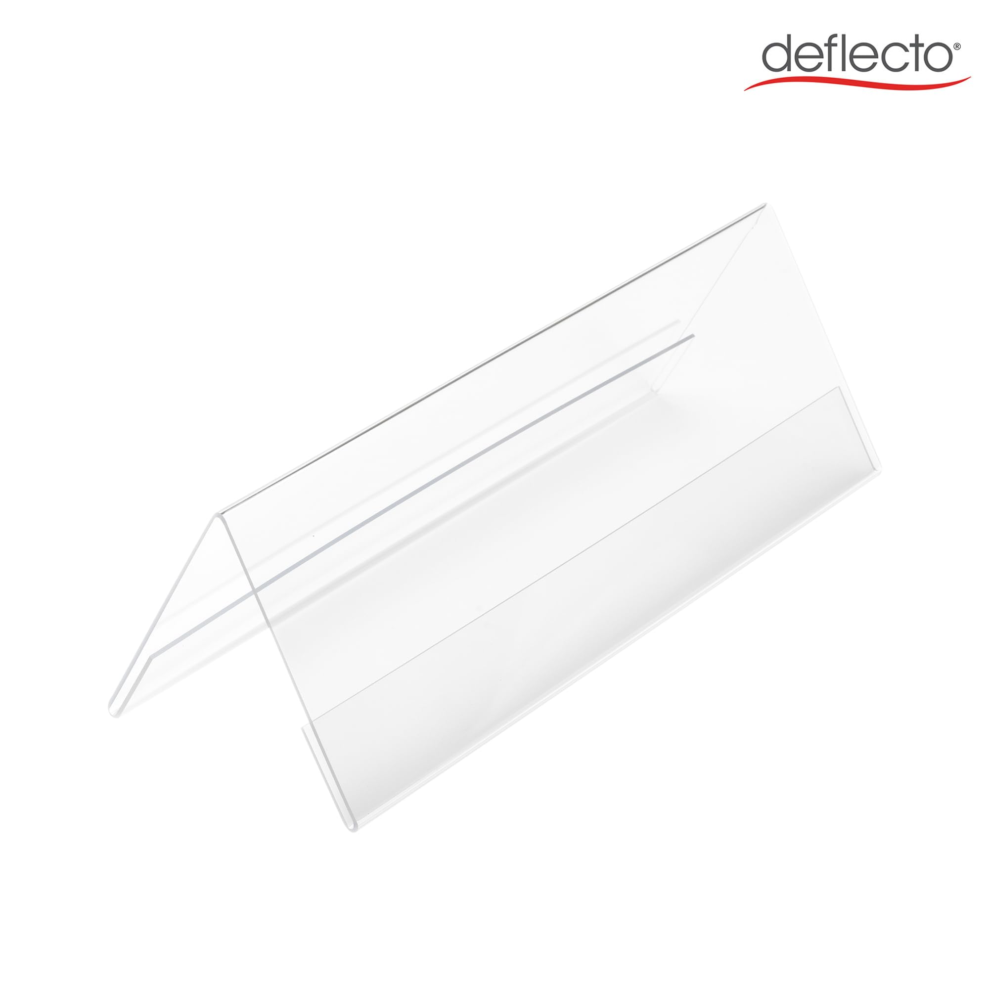 Deflecto A4 Landscape Name Holder pack of 12 - Image 4