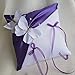 Coussin d'alliances papillon,coussin de mariage, blanc(ou ivoire) et violet