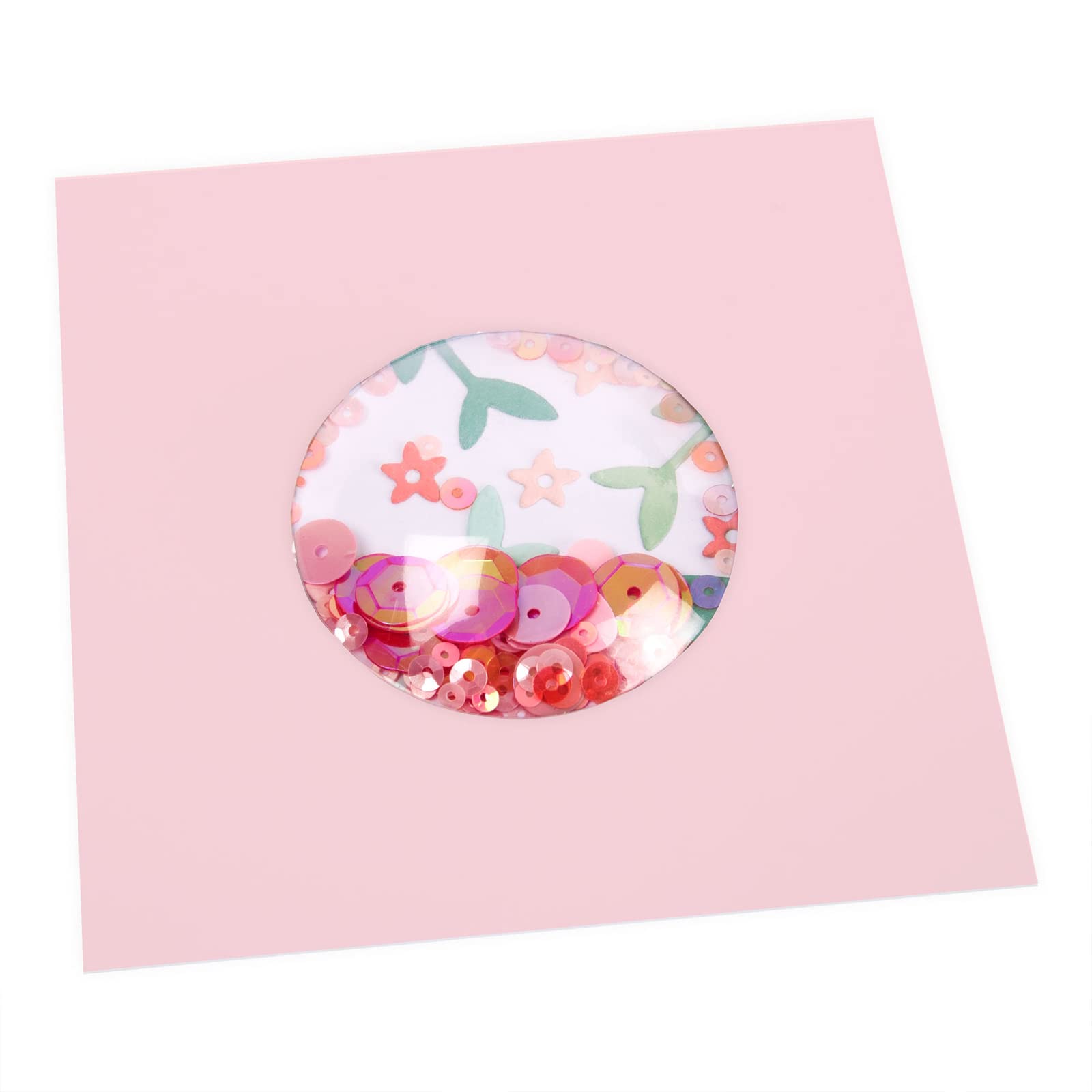 Sizzix Unisex Clear Circle Shaker Domes 8 Pack, Size: 2Inches