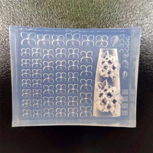 LUCKGONI 3D Nail Art Mold with Flower Patterns Template Carving Sticker Stencil Tools Creative Stunning Nail Decorations Moulds - Image 4