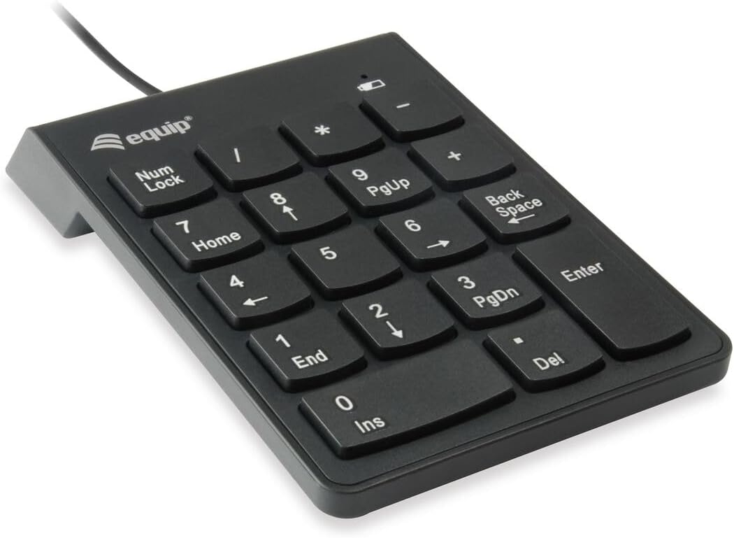 Digital data communication Equip USB Numeric keypad - Equip USB Numeric keypad, USB, Universal, Black, Plastic, 1.35 m, CE