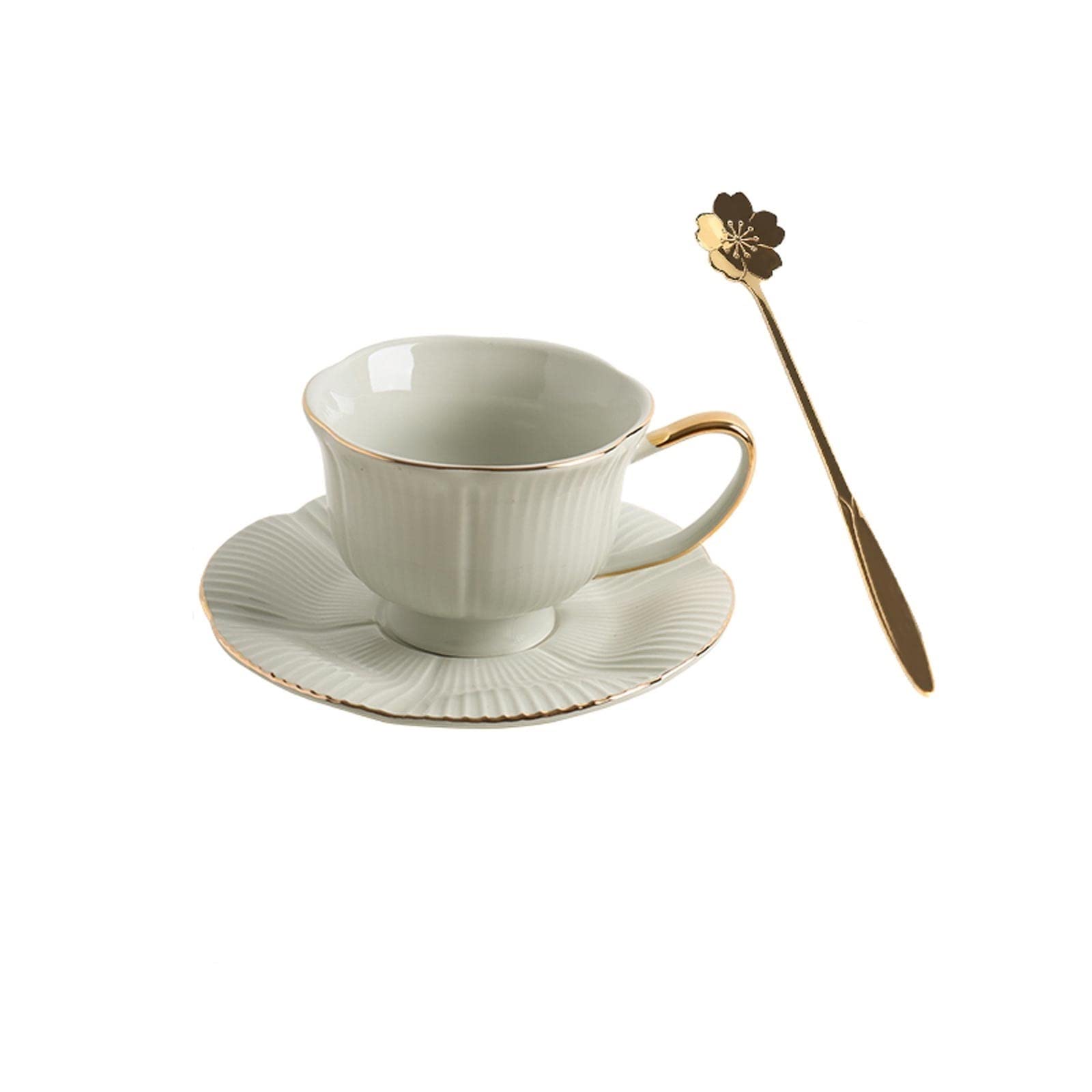 YNIYUJKL Drinking Cup Ceramic Tumbler With Saucer And Spoon Coffee Cup Mug Hot Cocoa Mugs Novelty Morning Cup Tea Milk Hot Chocolate Mugs Coffee Mug Coffee Cup,B-7 oz/200 ml