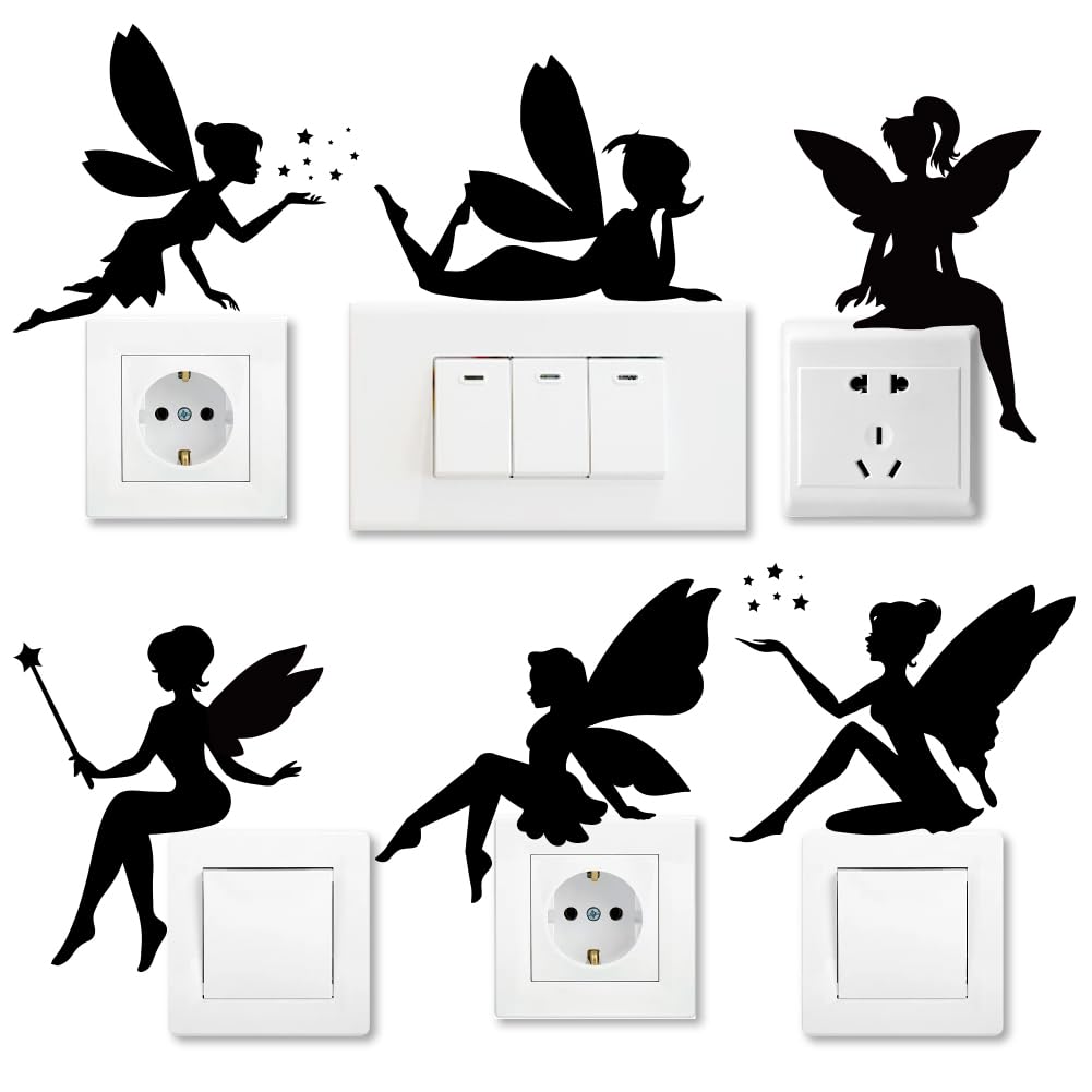 Pegatinas de interruptor de hada para dar un toque mágico a las luces del hogar