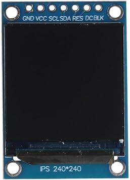 TFT LCD Module ST7789 IC Driver High Frequency 1.3inch LCD Screen Display Module Powerful Performance IPS 65K Full Color 240x240 Module DIY