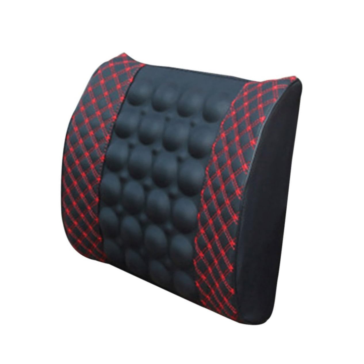 Coussin de massage électrique Healeved avec ligne rouge vin