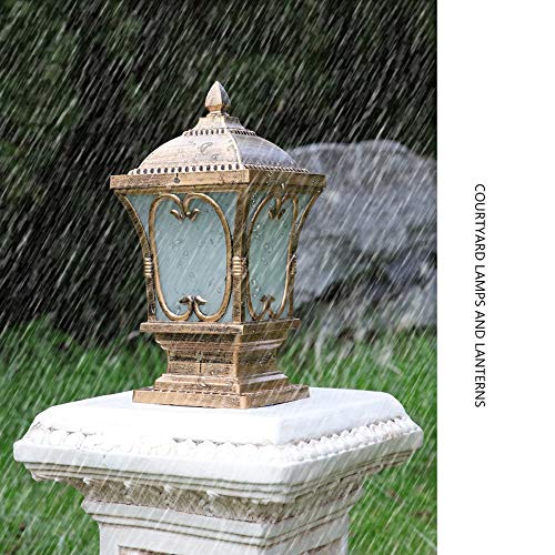 Lampe de pilier murale étanche au design traditionnel européen de la marque MOCHAMIK - 5