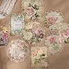ZXMNBH 20 Pcs/Pack Rose in The Mountain City Paper for Scrapbooking Kit Junk Journaling Supplies Journals Media Diary Planner Collage Card Embellishments Sets Paper Crafts #5