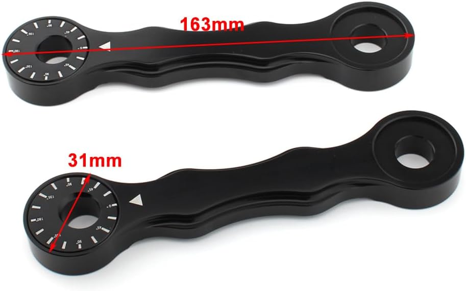 Cnswee6 Motorcycle Adjustable Lowering Link Kit Rear Shock Suspension Linkage Set for Suzuki DRZ400 DRZ400E DRZ400S DRZ400SM 2000-2017 RM125 RM200 1996-2000, BLACK