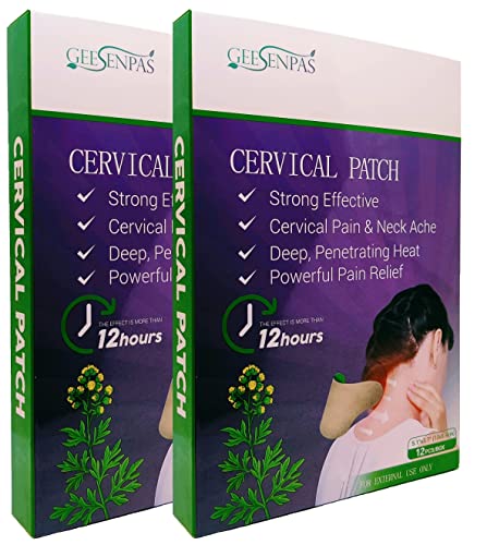 Neck Pain Relief Patches, Wormwood Patch Pad, Cervical Shoulder Neck Pain Relief Patch, Up To 12 Hours Of Pain Relief (24)