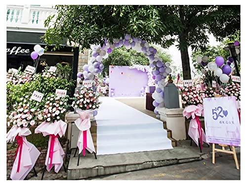 Huahoo Aisle Runners Wedding Party White Aisle Runner Carpet Rugs For Step And Repeat Display thumb #5