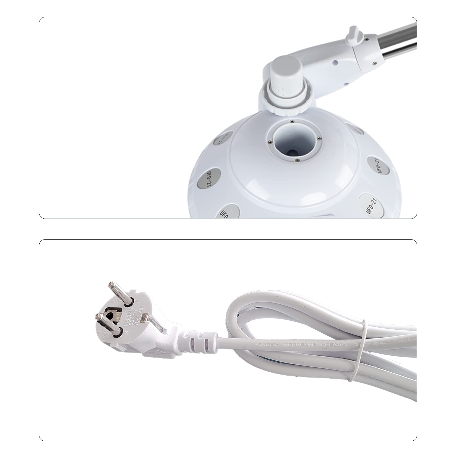 Gesichtsdampfer Dampfgerät Gesichtssauna, Luftbefeuchter Ozon Bedampfer, Höhe Einstellbar, Multifunktions-Spa Luftbefeuchter Beauty Facial Clean Skin Care Tool, für Salon/Zuhause/Kosmetikstudio