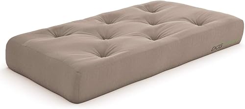 Miniatura 44 de Nirvana Futons Colchón de futón completo de 6 pulgadas, sarga azul marino, fabricado en Estados Unidos Azul marino (Navy Twill),Negro (Black